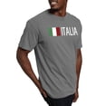thumbnail image 4 of CafePress - Italy: Italian & Italian Flag T Shirt - Mens Comfort Colors Shirt, 4 of 5