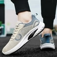 thumbnail image 2 of Mens Shoes,Breathable Mesh Running Shoes Lightweight Athletic Walking Sneakers Comfortable Casual Gym Fitness Training Shoe,Shoes for Men,Beige,7.5, 2 of 9