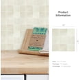 thumbnail image 3 of Peel and Stick Backsplash Square Tiles, 10 Sheets Beige Faux Spanish Handmade Tile for Kitchen, Bathroom, Wall Tile (12" x 12"), 3 of 7