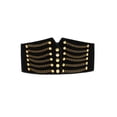 thumbnail image 1 of Cinturón elástico uxcell Cinturón de cintura alta Cadenas de remaches Negro One Size, 1 of 6
