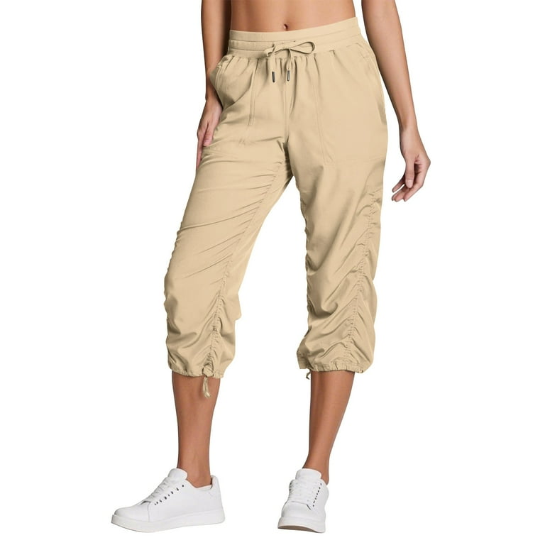 Cargo Capri Womens Khaki Crop Pants Cargo Capri Summer Pants For