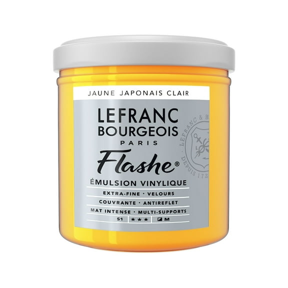 Lefranc & Bourgeois Flashe Matte Artist's Color, 125ml, Japanese Yellow Light