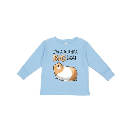 

Inktastic I m a Guinea Big Deal with Cute Guinea Pig Gift Toddler Boy or Toddler Girl Long Sleeve T-Shirt