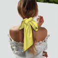 thumbnail image 3 of Zufioo Cheese 1 Print Women's Long Silk Scarves, Dust and Sun Protection Headscarves, Scarves, Handbags, Clothing Accessories, Suitable for Travel, Dating-One Size, 3 of 7