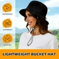 thumbnail image 2 of czcpp-Waterproof Bucket Hat Women Packable Outdoor Fishing Hat Lightweight Men UV Protection Summer Sun Hat, 2 of 4