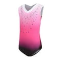 thumbnail image 4 of Clearance Sleeveless Shoulder Diamond Bright Spotted Body Suit Gradient Deep Space Color Ballet Gymnastics Dance Practice Clothes, 4 of 5