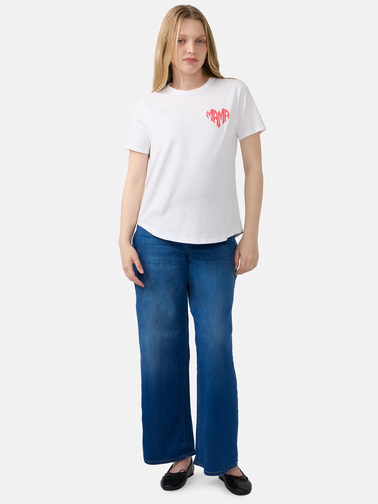 Ingrid & Isabel For Every Belly Women's Maternity Graphic Cotton T-Shirt, Sizes S-XXL