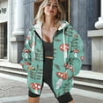 thumbnail image 3 of SCRAWLGOD Mushroom Woman Zipper Hoodies for Women Oversized Sweatshirt with Hood Long Sleeve Ladies Hoodies Zip Front Size XS Casual Sportswear Hoodie Women Travel, 3 of 7