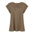 thumbnail image 4 of Summer Tops for Women Tee Long Sleeve Women dish Top Tan Raglan Shirt Long Sleeve Compression Tee Womens Swim Light Sleeves Shirt Short T Shirts for Plain Tees Coffee M, 4 of 4