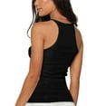 thumbnail image 3 of Hymorin Solid Color Women Halter Round Neck Sleeveless Summer Basic Vest Tops, 3 of 3