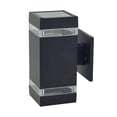 thumbnail image 2 of Aplique de pared exterior Sharpla Luz de pared al aire libre moderno doble cabezal, 2 of 8