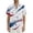 Dark Blue, variant on Men's Glitter Star & Stripe American Flag Hawaiian Shirt - 4-Way Stretch Short Sleeve Patriotic Button Down Red L