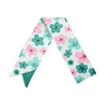 thumbnail image 6 of Unique Bargains 1 Pc Headband Patterns Satin Hairband for Women Pink Green, 6 of 6