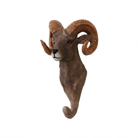 

Wall Three- Hook Hanging Retro Decorative Wall Creative Animal Hangs