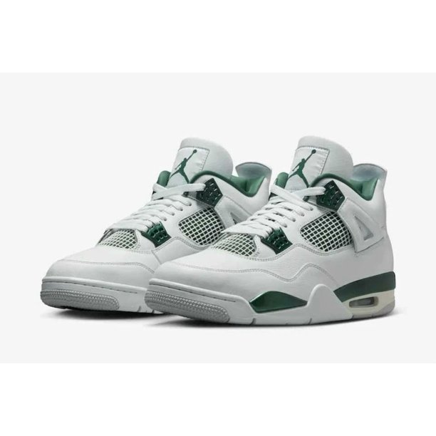 Ni - ke Ni - ke Air Jordan 4 Retro Shoes Oxidized Green Men's Size 9-13 White FQ8138-103