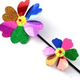 thumbnail image 4 of Weiweiguan 4Pcs Plastic Windmill Decors Beautiful Flower Design Pinwheels Outdoor Windmill Toys, 4 of 7