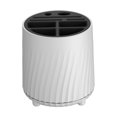 thumbnail image 2 of Porta utensilios giratorio de 360  degree para encimera de cocina, jaula para palillos con bandeja de drenaje extraíble, caja multifunción para cubiertos blanco negro Soledad  Soporte para cubiertos, 2 of 9