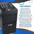 thumbnail image 5 of ACiQ 2.5 Ton 14.5 SEER2 80% 40000 BTU Natural Gas Furnace & Air Conditioner System - R32, Single Stage, Upflow | Central Split, Evaporator Cased Coil, AC/Heating Unit, 5 of 9