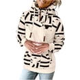 thumbnail image 2 of Puntoco - Sudadera de manga larga con estampado informal para mujer, cuello alto, con cordón, blusa con bolsillo Puntoco Puntoco-542, 2 of 4