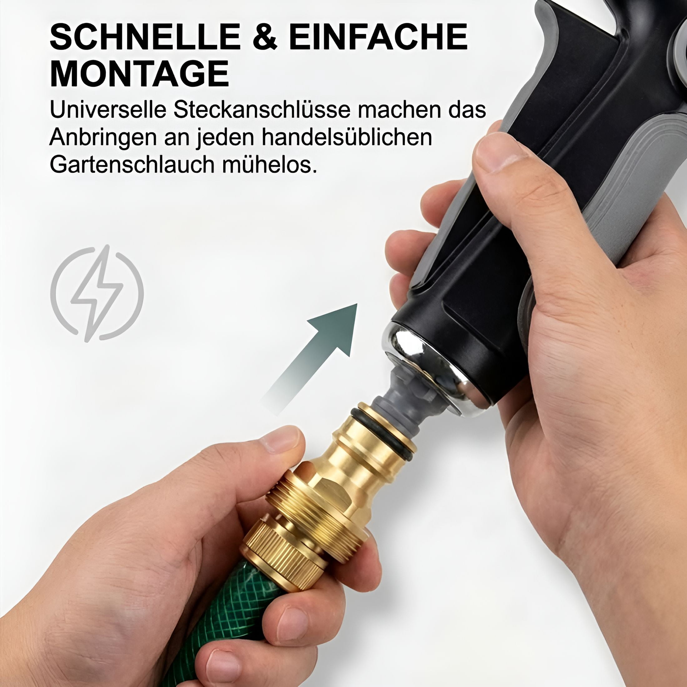 CURYMAY Turn Any Hose into a High Pressure Water Washer Jet,Heavy Duty Garden Hose Nozzle,Multi Function Lawn Garden Watering Sprayer,Spray Nozzles for Garden Hose for Cleaning Yard Pets Car