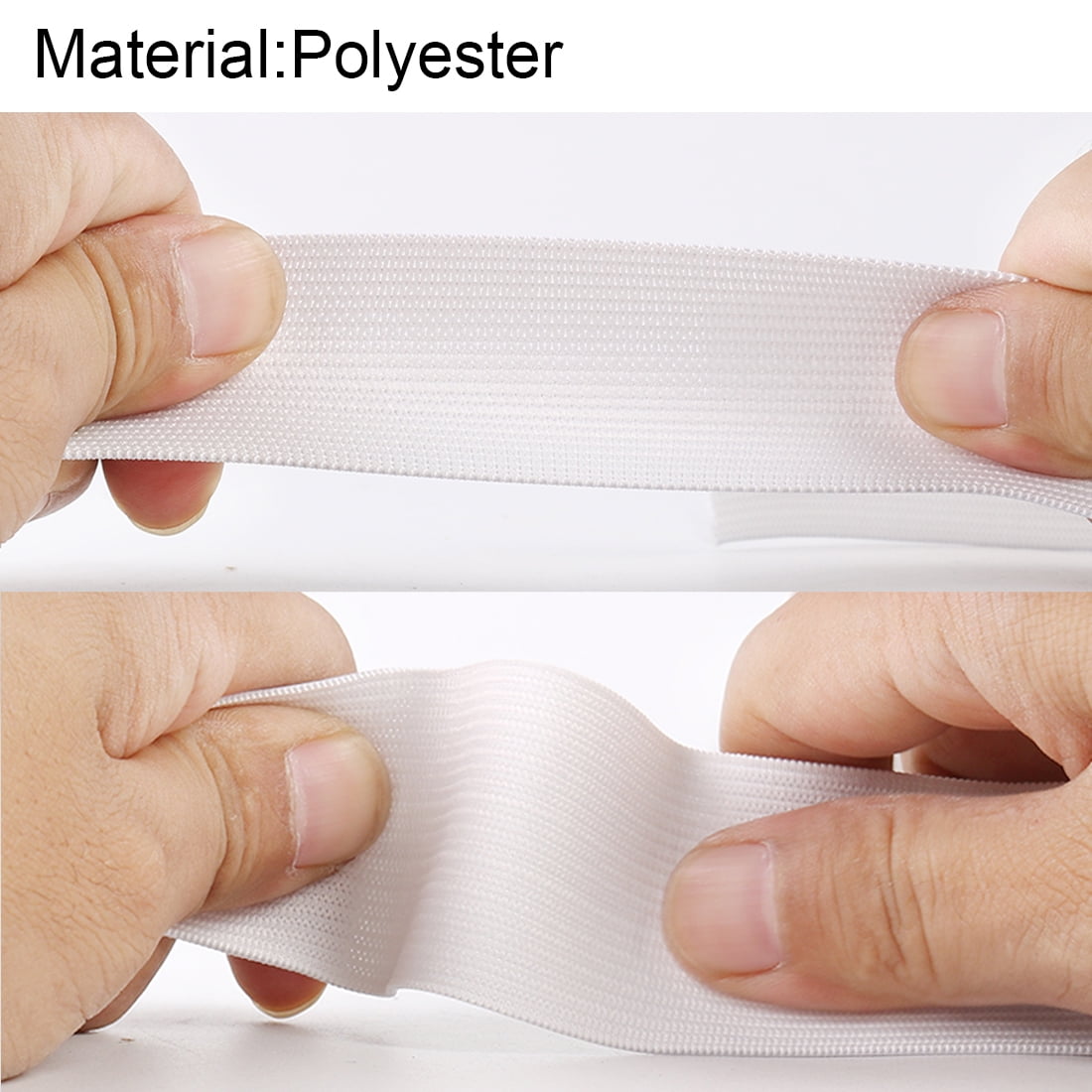 Unique Bargains Elastic White Sewing Stretchy Band, 6.12 Yards