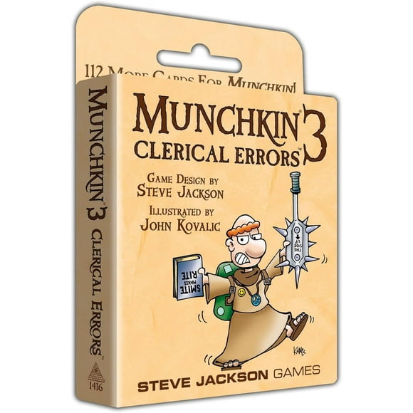 Juego de cartas Steve Jackson Games Munchkin 3 - Errores administrativos