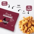thumbnail image 4 of Chips de piel de pollo Flock Keto | Sabor BBQ de Terry Black | Pieles de pollo frito bajas en carbohidratos, altas en proteínas, sin azúcar y sin gluten para personas | (1 oz) Paquete de 8 chips cruji, 4 of 5