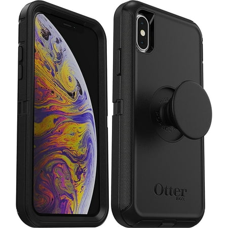 OtterBox + Pop Defender Series Case for iPhone Xs & X, Black