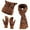 A-Coffee9, variant on Yuanlong womens hats leopard Knitted Scarf Cat Shape Beanie Cap With Gloves 3-piece Suits Winter Thermal Fashion Hat Sets