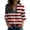 Multicolor, variant on Oversized Button Down Shirts for Women 4Th Of July Long Sleeve Blouses Collared Business Casual Tops Multicolor H S