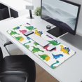 thumbnail image 2 of Long Mouse Pads for Desk,White Cartoon Dinosaurs Pattern Desk Mats on Top Of Desks, Desk Mouse Pad Extra Large with 3mm Non-Slip Base and Stitched Edge for Gaming,Office,Work,Home 31.5"x11.8", 2 of 6
