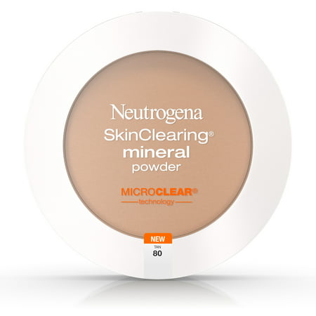 Neutrogena Skinclearing Mineral Powder, Tan 80,.38 (Best Mineral Powder For Sensitive Skin)