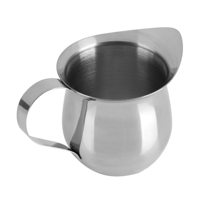Pitcher Cup Frothing Milk Pitcher, 90/240ml Multipurpose Stainless Steel Latte Art Kitchen Jugs Mug(90ml / 3oz)