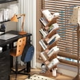 thumbnail image 2 of Bookshelf SHEEPAM 10 Tier Tree Book Shelf Wood Brown, 2 of 9