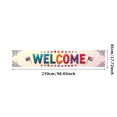 thumbnail image 3 of Welcome Banner with International Flags Circular Design Background Event Decoration Party Supplies Global Conference Backdrop Indoor Outdoor Display, 3 of 4