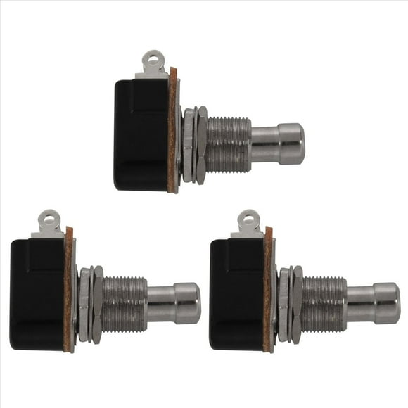 3X Guitar Pedal 2 Pin SPST Momentary Effects Push Button Foot Switch