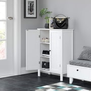 Homfa Bathroom Cabinets Freestanding, Bathroom Storage Floor Cabinet, White Storage Cabinets with Doors and Shelves