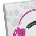 thumbnail image 5 of Creative Products Pink Rock On Dog 11x14 Canvas Wall Art, 5 of 5