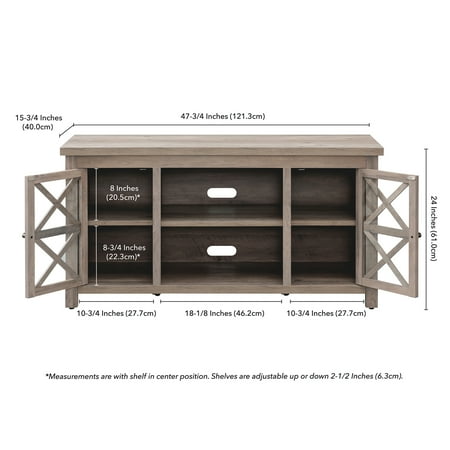 Camden&Wells - Colton TV Stand for TVs Up to 55" - Gray Oak