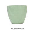 thumbnail image 2 of Plant Pots, 5 Pack Flower Pots Outdoor Indoor, Planters with Drainage Hole and Tray Saucer Mint Green 9CM, 2 of 8