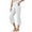 White, variant on Capri Work Pants for Women Elastic High Waist Relaxed Fit Flared Workout Yoga Pants Capris with Pockets