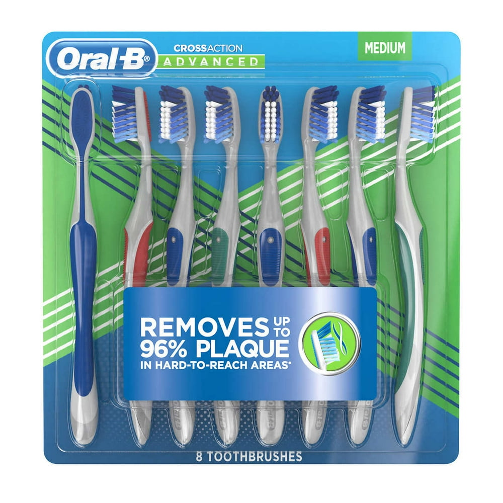 OralB ProHealth Cross Action Advanced Toothbrush 8 Pack Medium
