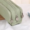 thumbnail image 5 of Ouuluon Pencil Case, Lightweight Large Capacity Pencil Pouch, 9x4x3in Green Multi-Functional Pencil Bag for Home Office School, 5 of 8