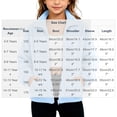 thumbnail image 2 of Girls Fleece Jacket with Pockets Casual Full Zip Turtleneck Warm Kids Winter Hoodless Jackets Light Blue 5-14, 2 of 8