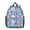 Baseballs and American, variant on Baseballs and Gloves Blue Pattern Backpack for School, Cute School Bag with Adjustable Shoulder Straps and Padded Back, 13.8"x11.4"x6"