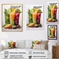thumbnail image 4 of Designart "Pop Art Refreshment Vibrant Smoothies I" Food & Beverage Floater Framed Canvas Print, 4 of 7