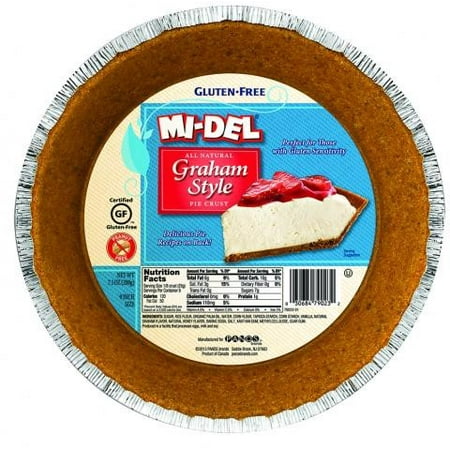 (2 Pack) Mi-Del Gluten Free Pie Crust, Graham Style, 7.1