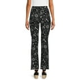 thumbnail image 3 of No Boundaries Women's Juniors Flare Pants, 2-Pack, 32" Inseam, Sizes S-3XL, 3 of 5