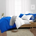 thumbnail image 2 of SGI Bedding 3 Piece Reversible Cotton Duvet Cover Egyptian Blue Solid 600TC Full, 2 of 8