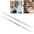thumbnail image 4 of Fyydes Dog Tooth Cleaner,2Pcs Pet Calculus Tartar Remover Scraper Stainless Steel Dog Tooth Cleaning Tools,Pet Calculus Remover, 4 of 8